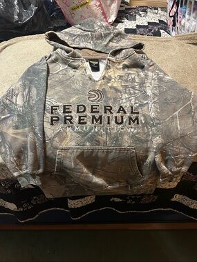 Signature Federal Premium Camo Hoodie in Brown and Green